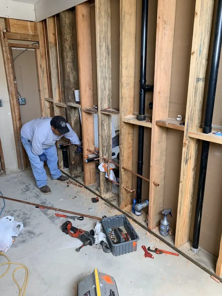 Commercial rough-in plumbing for Trenchless Sewer Repair in Timbercrest at Lakeville